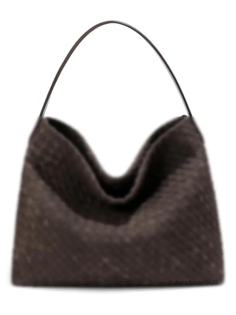 Faux Suede Woven Hobo Bag Shoulder Tote Satchel Purse Work Travel